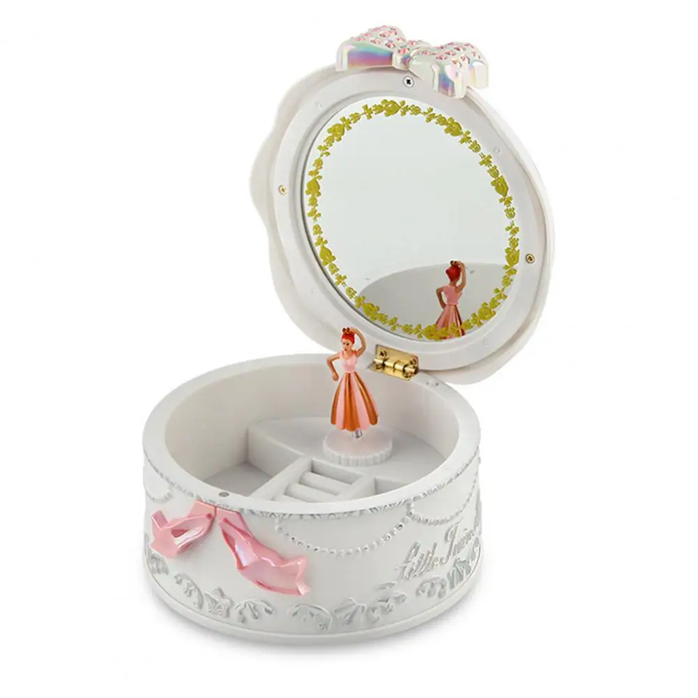 Rotating Music Box Plastic Jewelry Storage Innovative Girls Ballerina music box,carousel music box