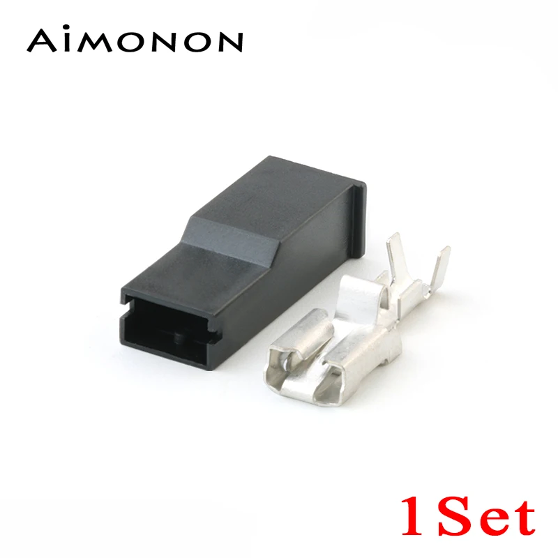 

1 Set 1 Pin 171809-3 Automobile Te Tyco Plastic Unsealed Female Connector Housing Cable Wire Harness 6.3 mm Plug