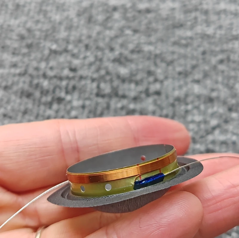 DynAudio 트레블 스피커 수리 액세서리용 1쌍 28mm 트위터 코일 실크 멤브레인
