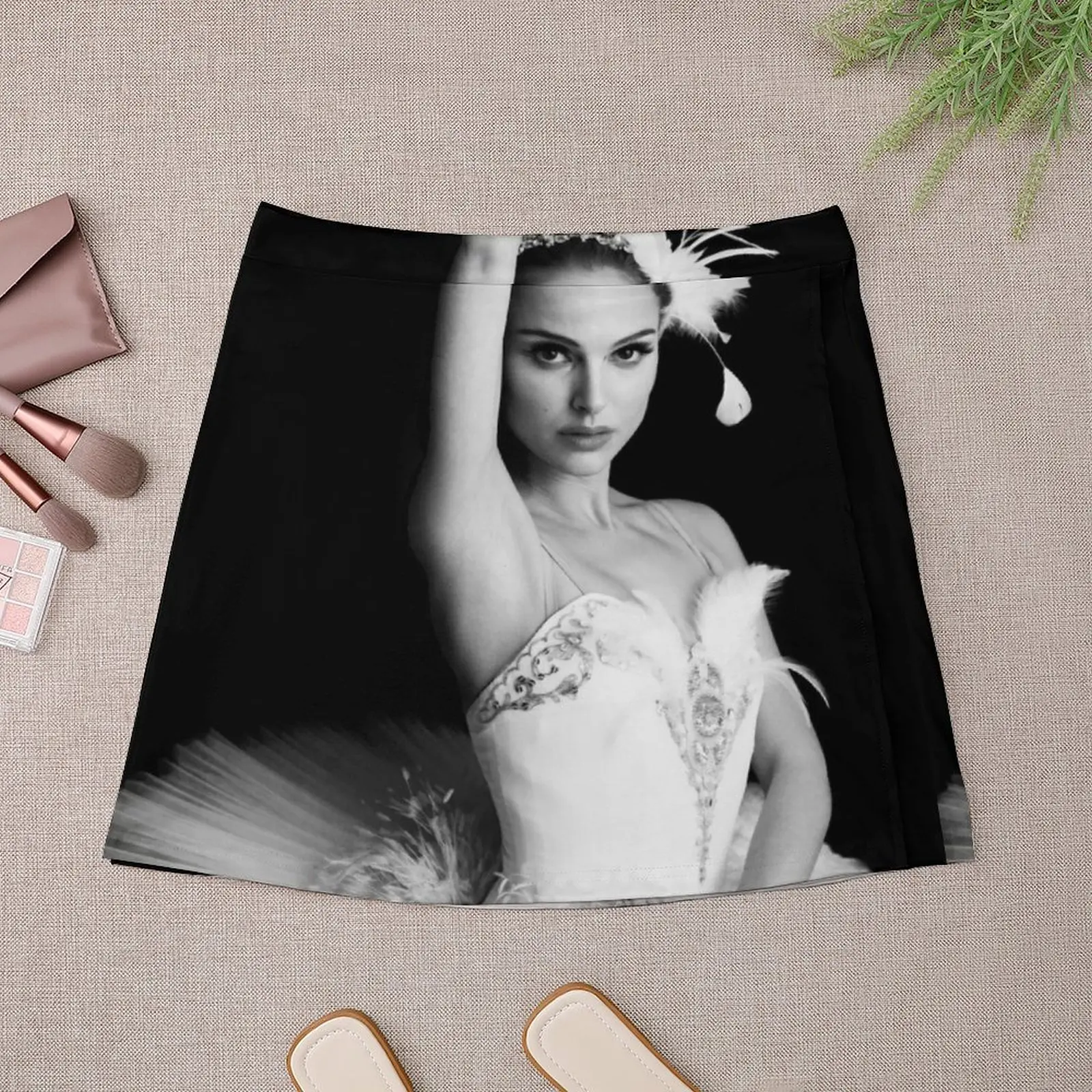Nina Black Swan Mini Skirt korean style clothing Summer skirt Skirt shorts