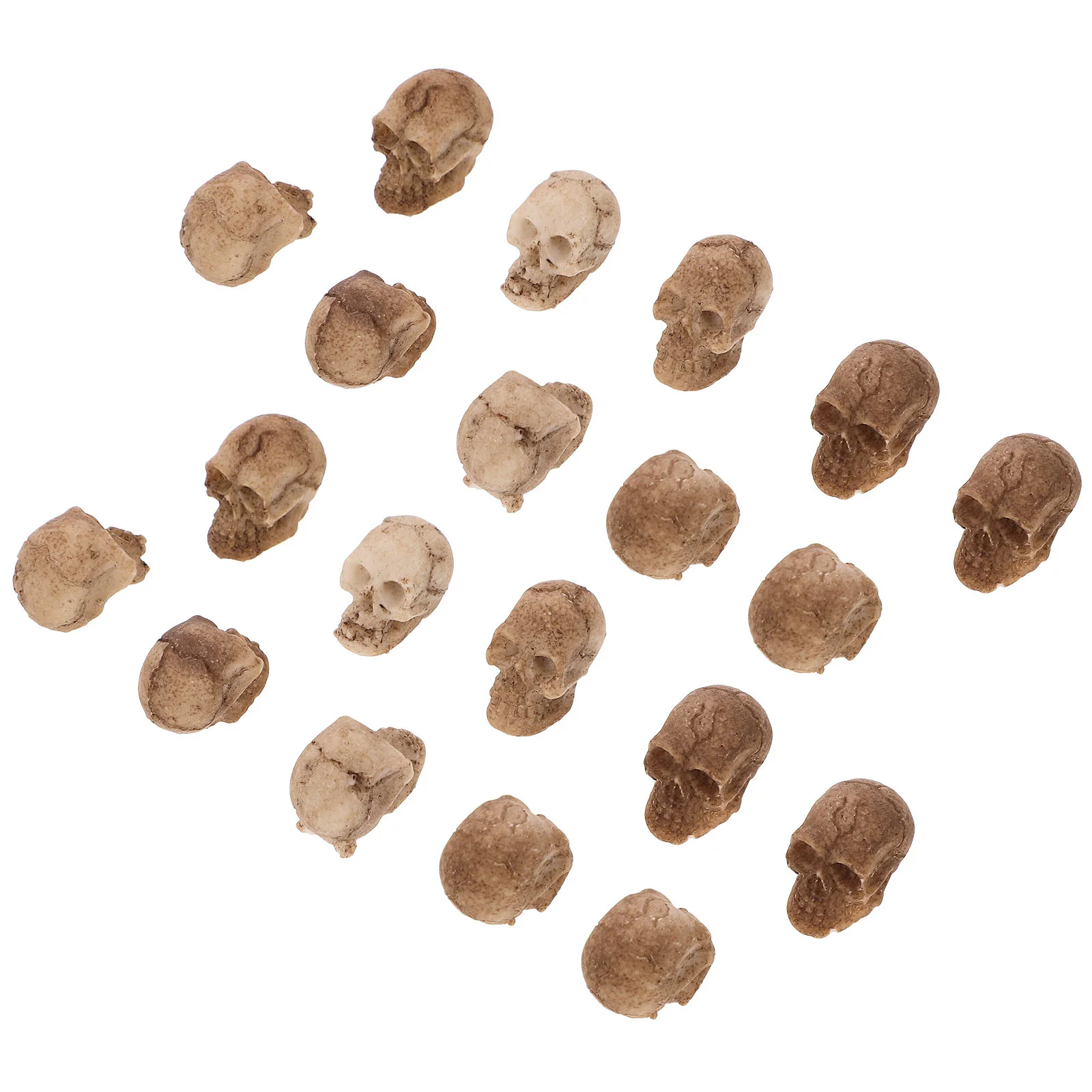 

Halloween Skull Heads Scary Prank Props Terrifying Skull Small Resin Skeleton Ornament Haunted House Decoration Props