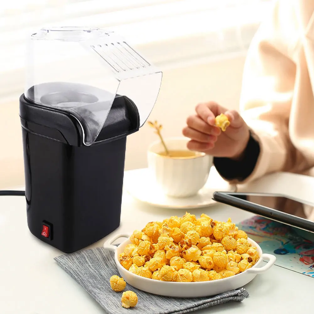 1200W Popcorn Machine Oil Free Electric Hot Air Popcorn Maker High Popping Rate for Home Kids Movie Night 2
