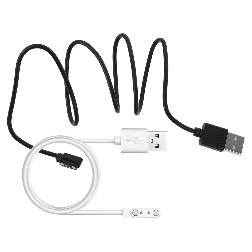 

2 Pcs Charging Cables Smart Watch Replacement USB Cord Magnetic Wire Attraction Smartwatch Pin