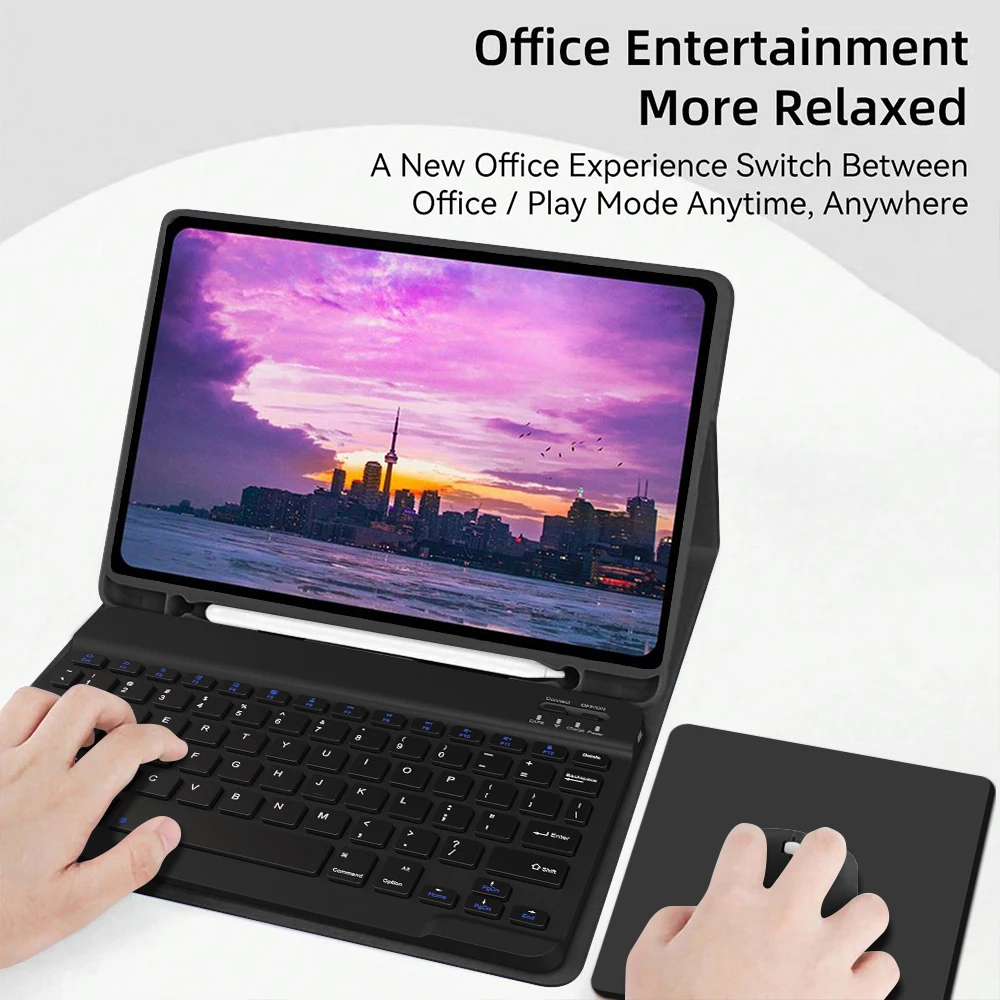 Universal iPad Keyboard Case with Adjustable Fit