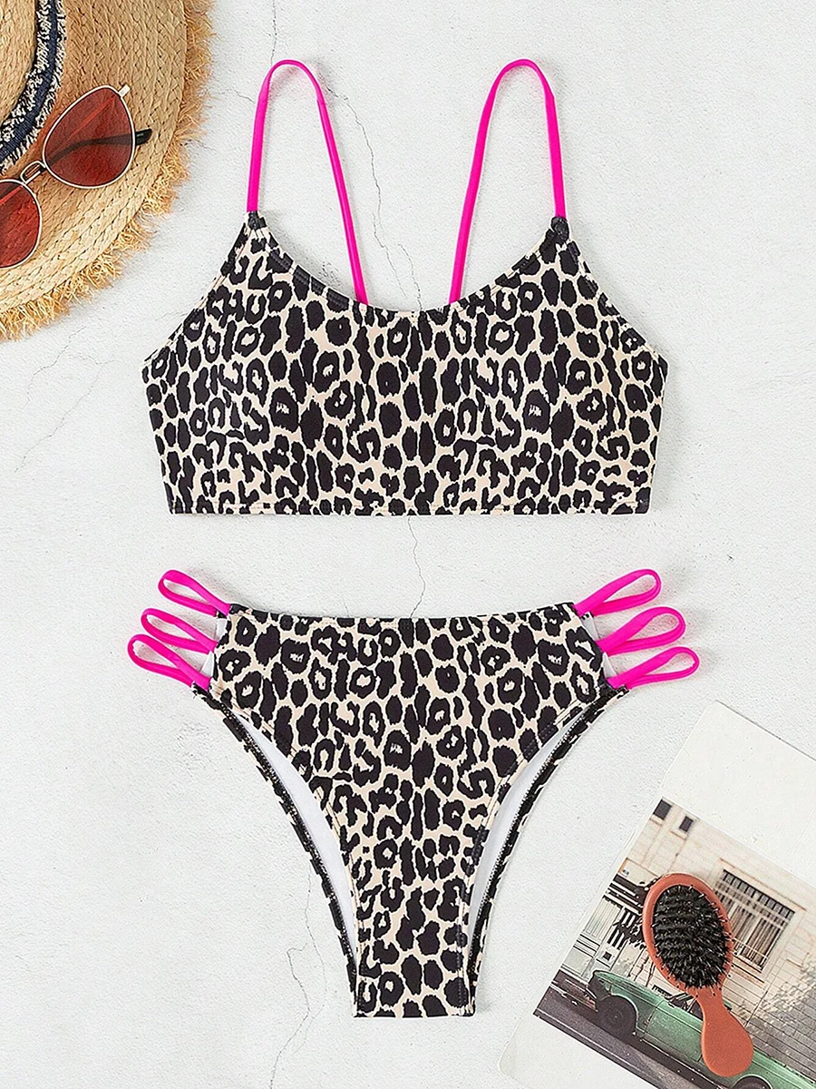 Sexy Leopard Micro Bikini 2025 Women Swimsuit Female Swimwear High Waist Bikinis Sets Brazilian Bandeau Beach Wear Bathing Suit - Image 6