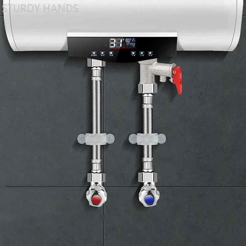 Stainless Steel Braided Hose Bathroom Hot and Cold Water Hose Pipe