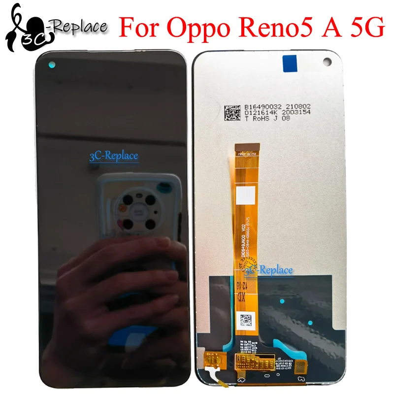Black 6.5inch For Oppo Reno5 A 5G Reno 5A CPH2199 A101OP LCD