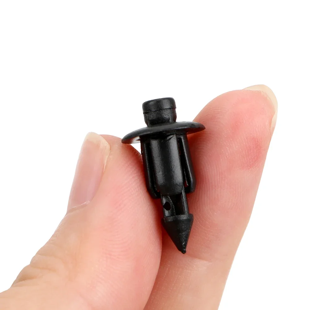 Universal Car Door Trim Clips 50 Count Plastic Push Type 7mm Mounting Hole for Interior Panel Replacement