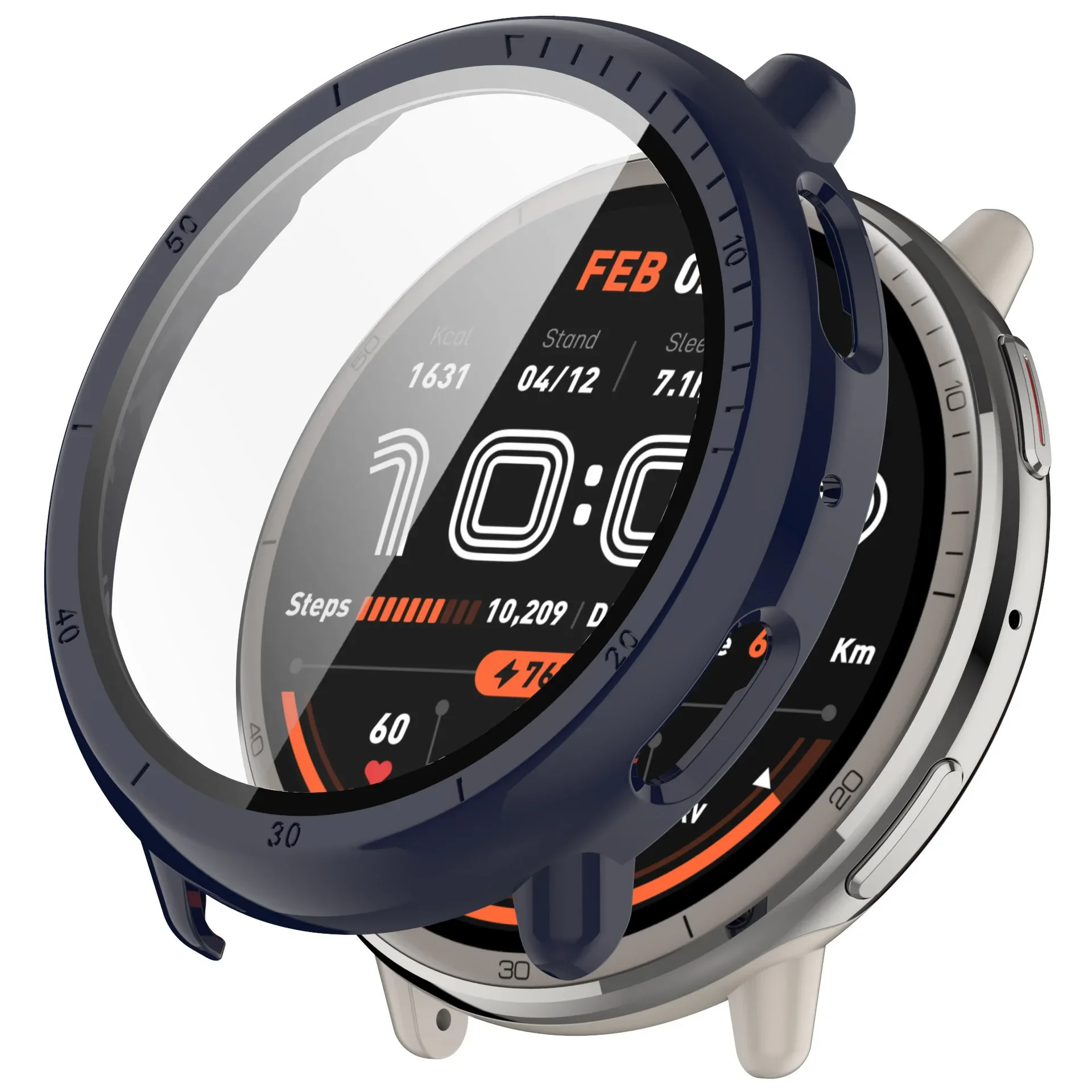 PC Case Bracelet Screen Protectors bezel for Huami Amazfit Active2 Smart watch Cover A2437 Glass film for Amazfit Active 2 Frame