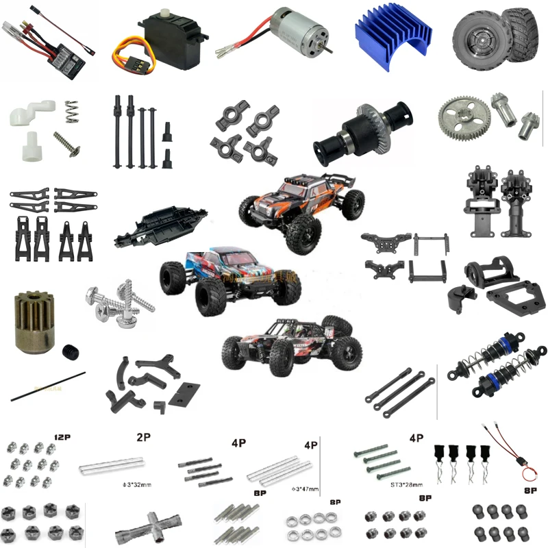

HBX 1:12 901 901A 903 903A 905 905A RC Car Spare Parts Shell Shock Absorber Servo Tire Electronic Differential ESC Motor Gear