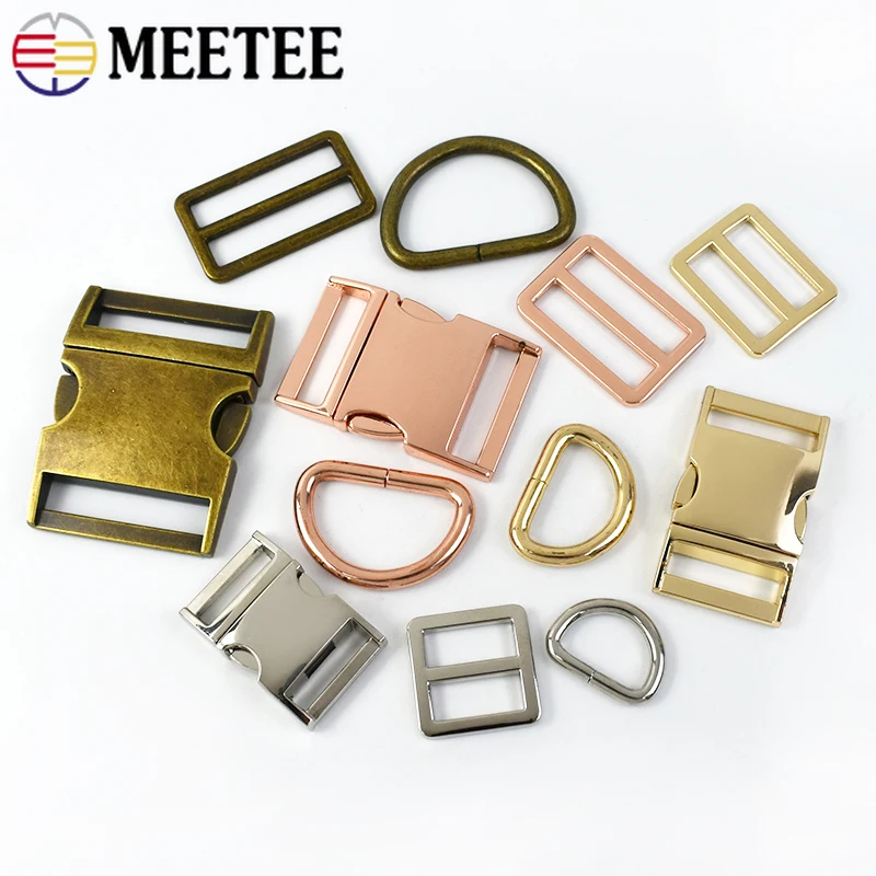 5-25x 5/8'' (15mm) Dog Collar Hardware Metal Buckle Kits