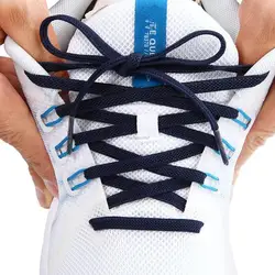 Premium Flat Elastic Shoelaces - Stylish and Versatile Shoe Accessories - 160cm (Navy blue)
