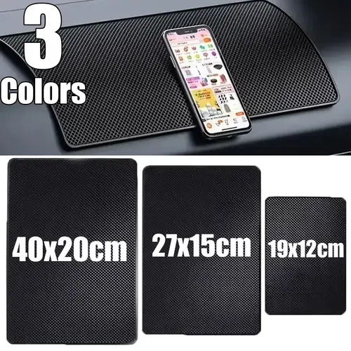 Car Dashboard Sticky Non-slip PVC Silicone Mat Multifunctional Universal Cell Phone Key Storage Mats Auto Interior Accessories