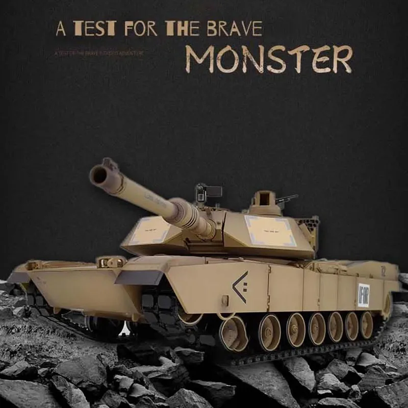 New Henglong 3918 M1a2 Abrams Infrared Sparring Remote Control Tank Model Upgraded Climbing Tank Children's Toys Christmas Gift 2
