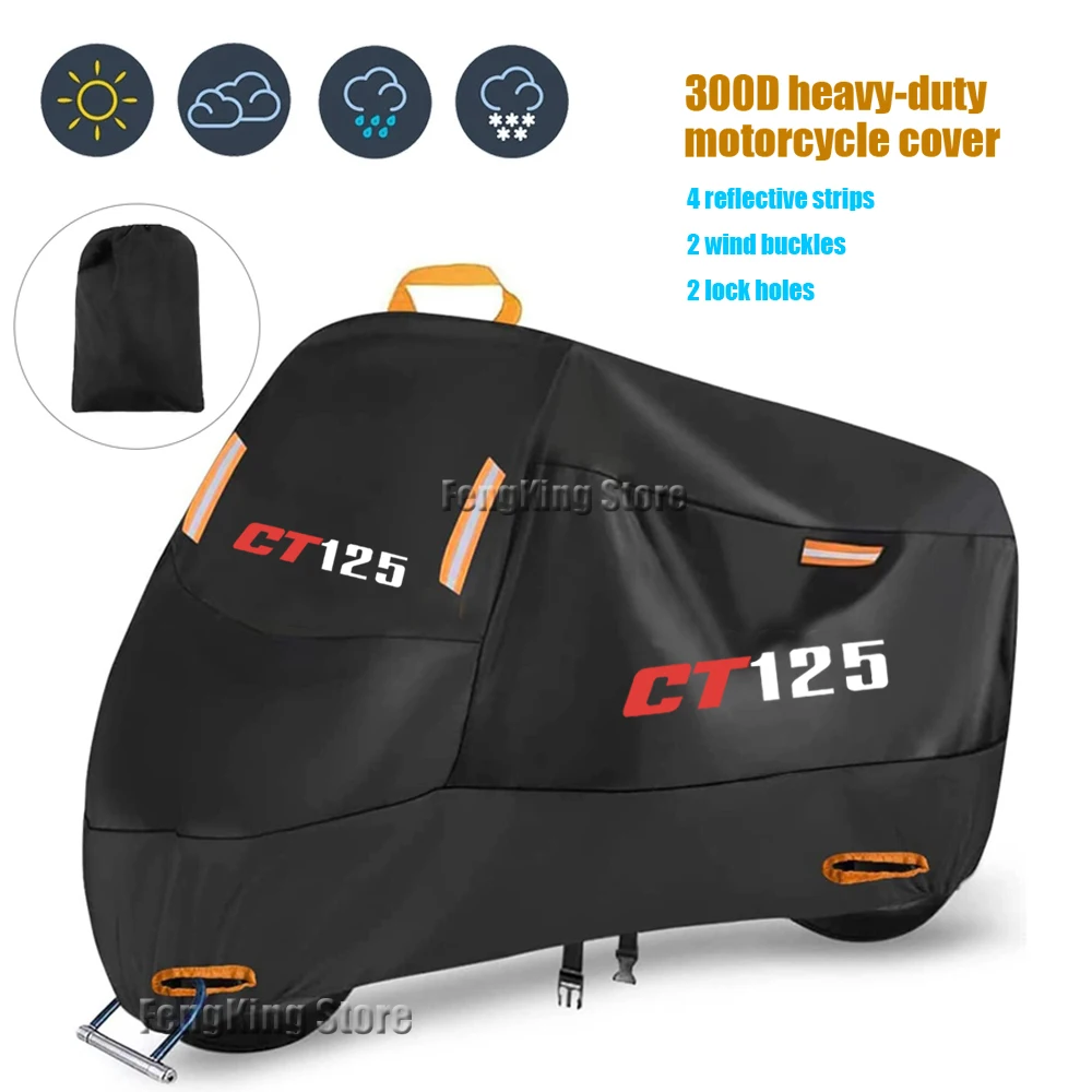 

For Honda Hunter Cub CT125 CT 125 ct125 Motorcycle Cover Waterproof Outdoor Scooter UV Protector Rain Cover