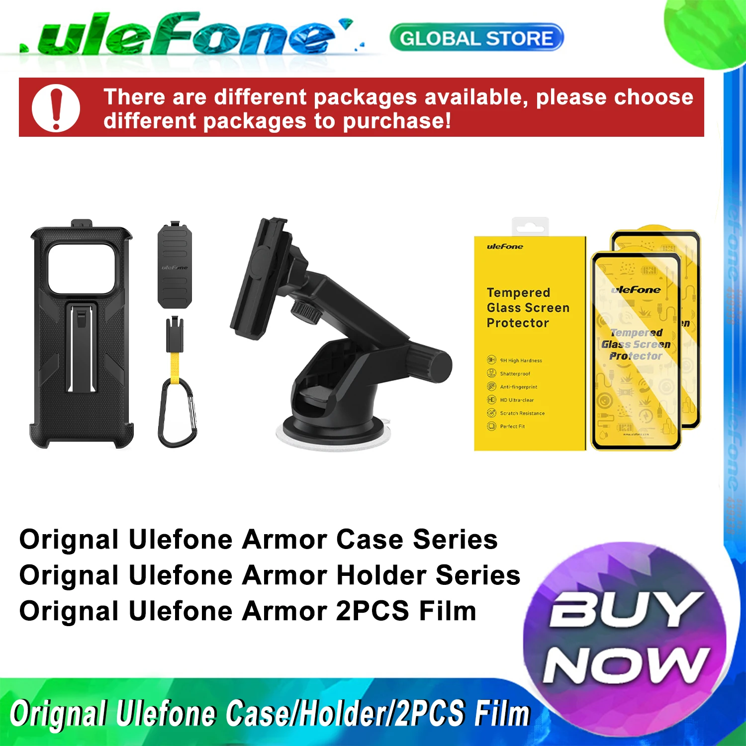 Housse De Protection Pour Ulefone Armor 27 – Coque TPU+PC Anti-choc, Clip Ceinture Inclut