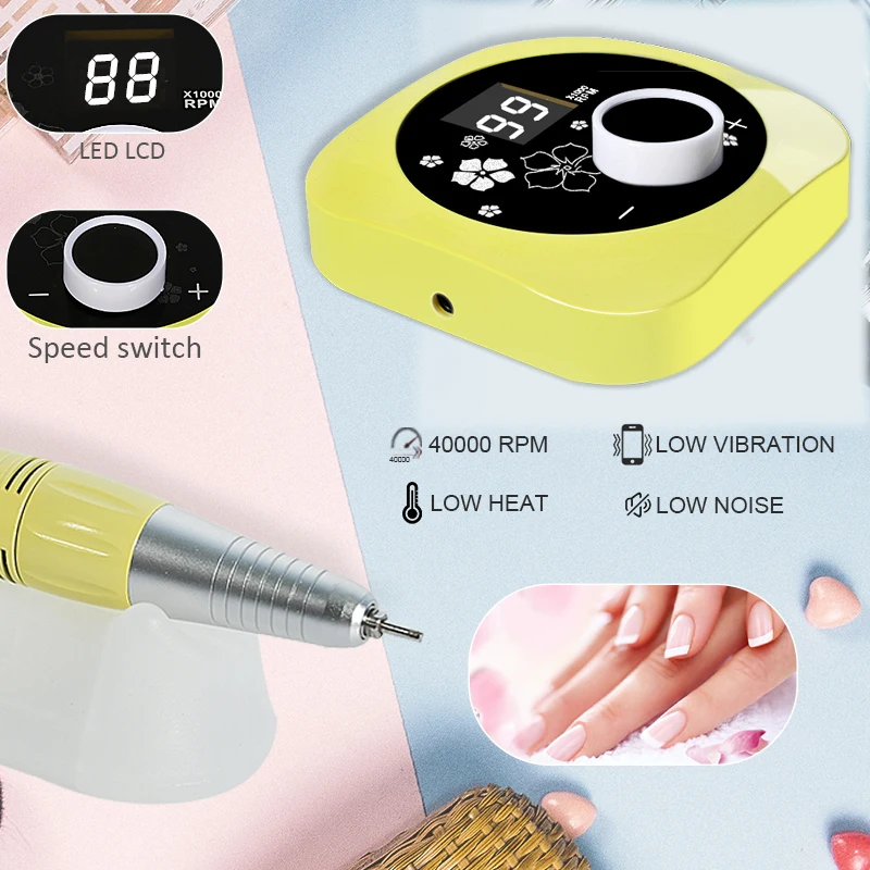 40000/20000 RPM unghii electrice burghiu aparat manichiură aparat pentru manichiură pedichiură unghii pilă instrumente burghiu biți kituri de instrumente_voghion.com