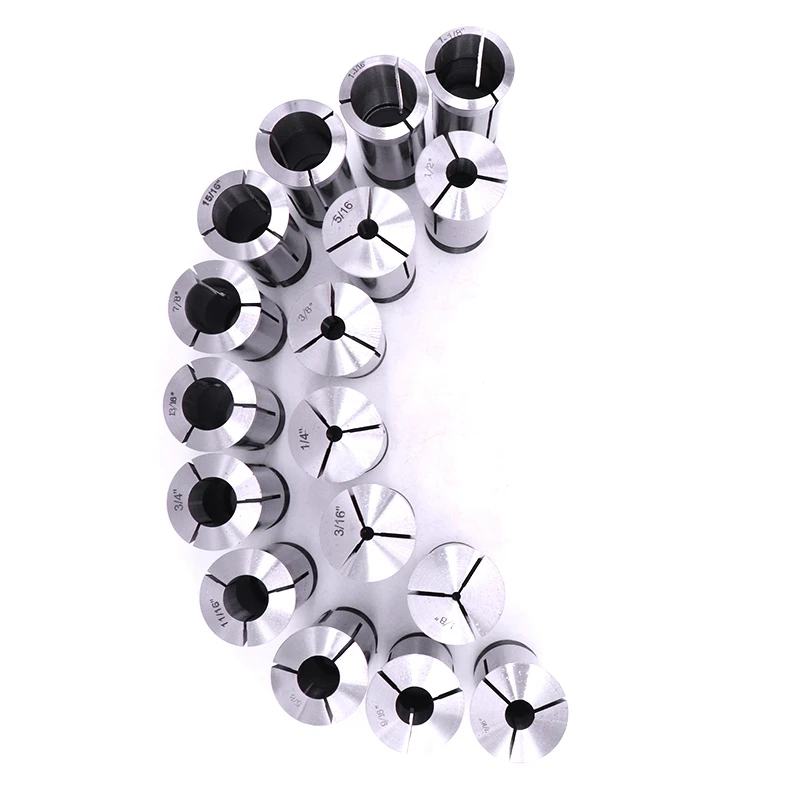 17PC 5C Collet Set,1/8, 3/16, 1/4, 5/16, 3/8, 7/16, 1/2, 9/16, 5/8, 11/16, 3/4, 13/16, 7/8, 15/16, 1 Inch, 1-1/16, 1-1/8 Promoti 5