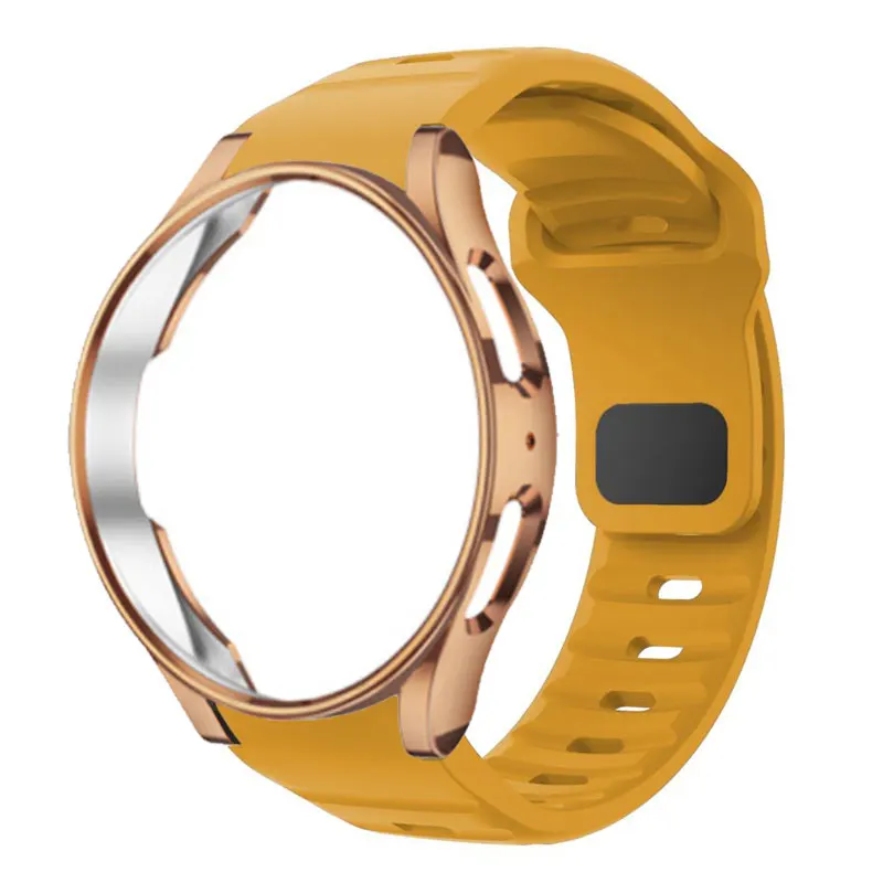 Wave Silicone Strap and Case for Smartwatch - No Gap Design