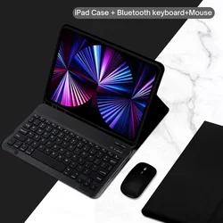 Premium iPad Keyboard with Detachable Protective Case - Korean (Black 2)