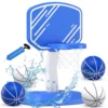 Garden Pool Basketball Hoop Toddler Basketball Hoop Indoor & Outdoor Toy with Adjustable Height,Basketball Games for Boys Girls 1