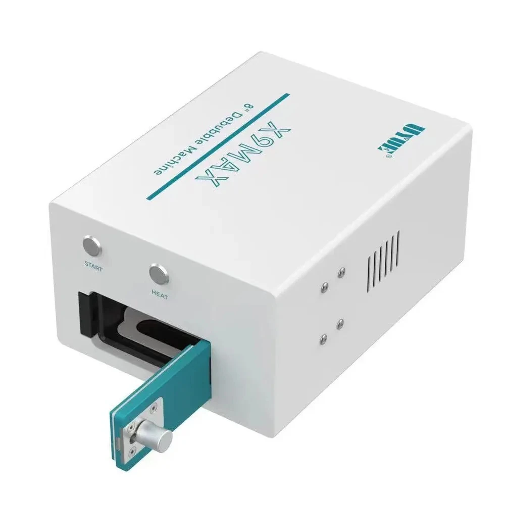 우유에 X9 MAX 8인치 500w 미니 버블 제거기 LCD 스크린 내장 펌프 휴대폰 수리용 기포 제거 기계