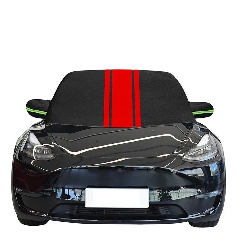 All-Weather Windshield and Mirror Protector with Windproof Sunshade