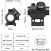 2MOA Red Dot Sight 1x25mm Reflex Sight Waterproof & Shockproof & Fog-Proof Red Dot Scope with 1 inch Riser Mount 6