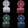 Clay Poker Chip Set Casino Ceoins Poker Metal Entertain Coeins Dollar Monte Carlo Chips Card Decks Chips Chip Holder Tin Storage 2
