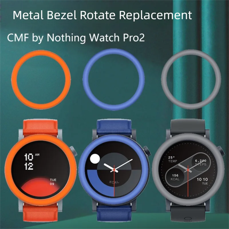 CMF Watch Pro2 Premium Metal Bezel Protector and Band Cover Set - High-Quality Replacement Case