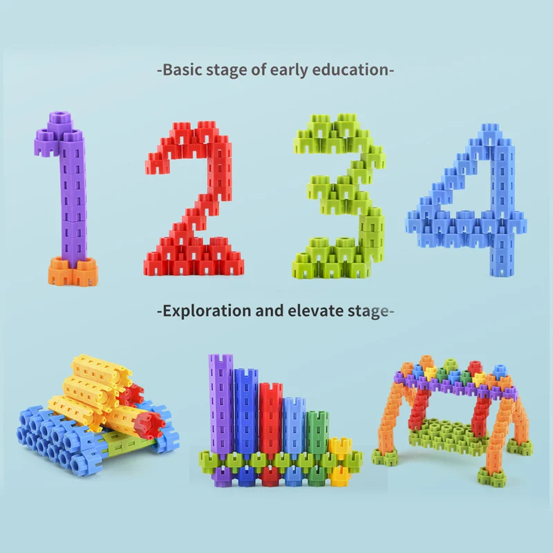 Children's Large Particle Building Block Toys Puzzle Boys And Girls Baby Assembly And Splicing Diy Hexagonal Building Blocks