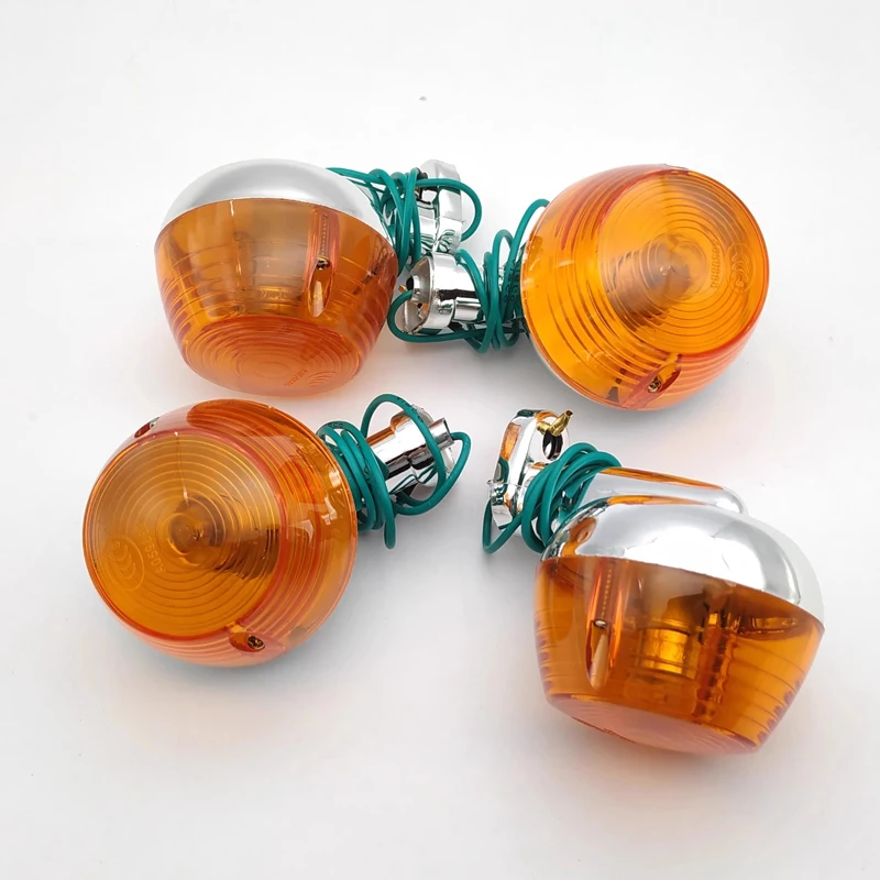 Фонари для мотоцикла Honda Jialing C50C C70 CD70 ST70 CT90 JH70, алюминиевый/пластиковый индикатор, хромированный проблесковый Винтер