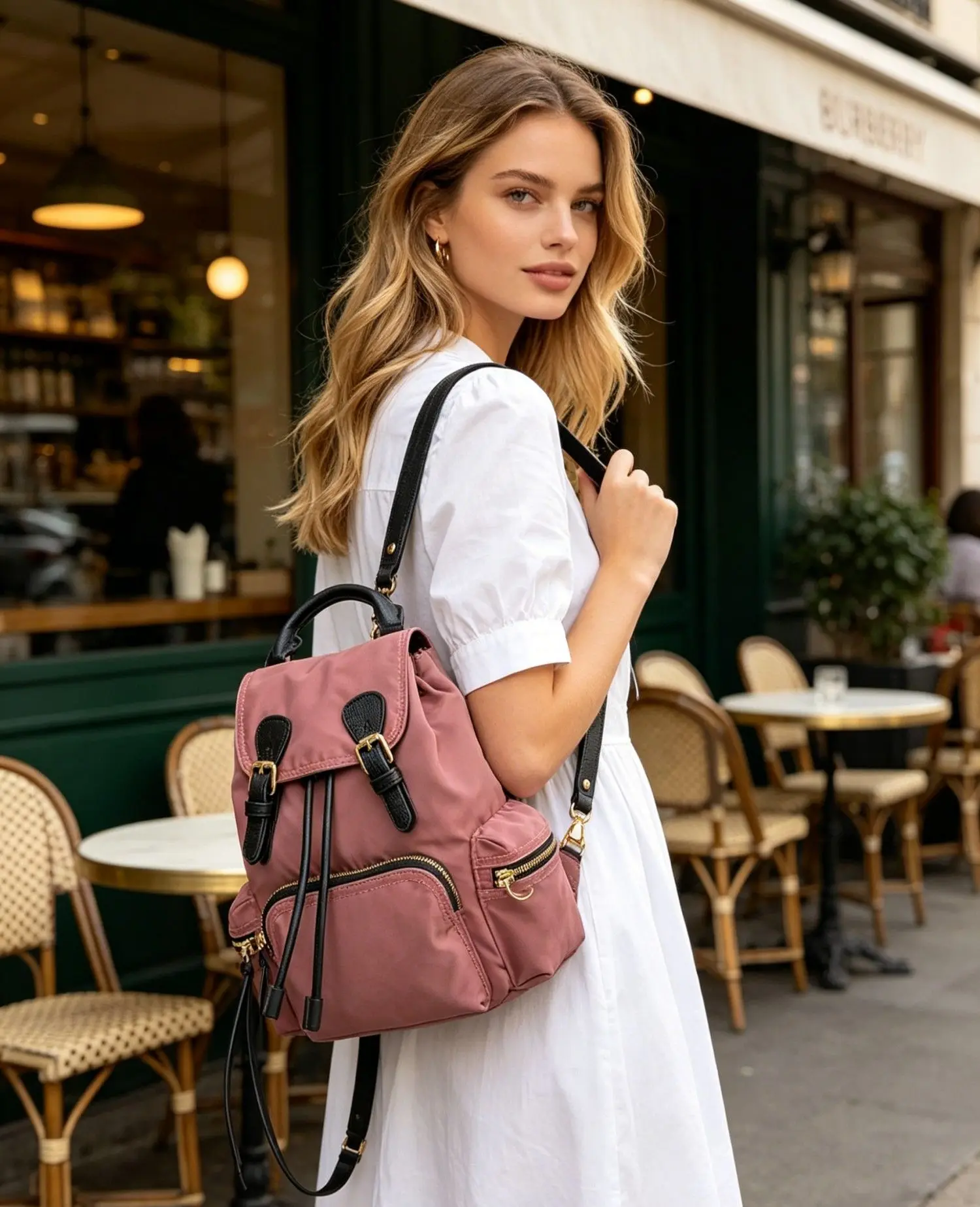 New Thickened Leather Fashion Backpack, Niche Design Casual Daypack, Lightweight Commuter Student School Bag