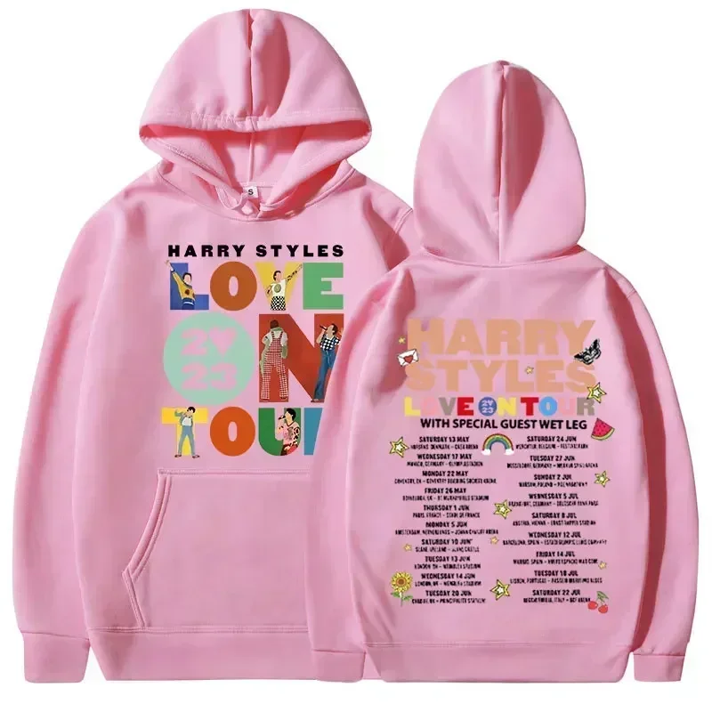 Harajuku Hip Hop Oversized Hoodies Unisex Y2k Clothes Long Sleeve Hooded Sweatshirts Streetwear 3XL Love on Tour Concert Hoodie 4