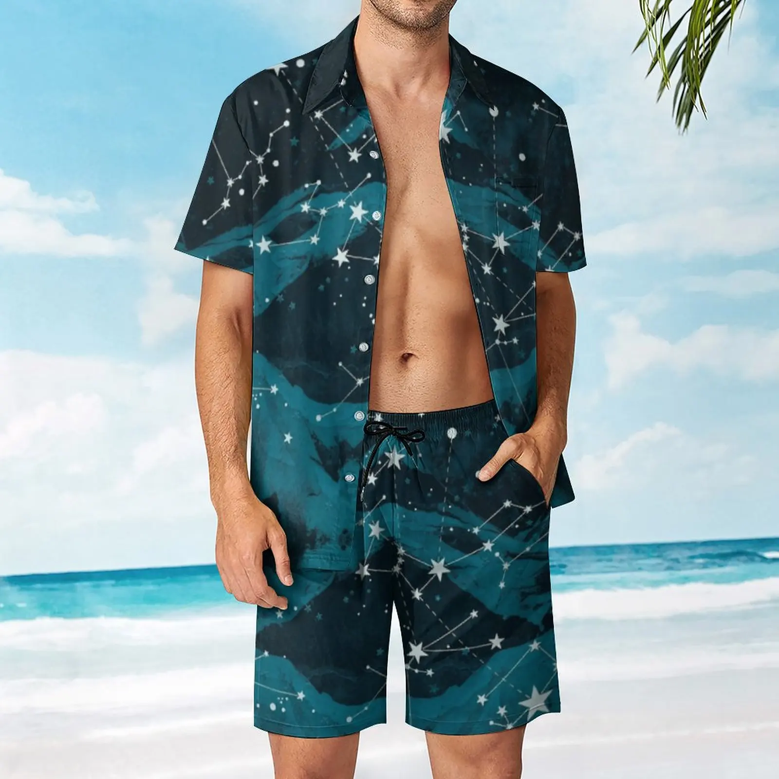 

The Chemical Brothers We Are The Night Men's Beach Suit Graphic 2 Pieces Coordinates High Quality Shopping USA Size