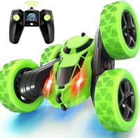 Coche acrobático RC para niños, doble cara, con tapa, 2,4G, Control remoto, rotación derecha 360, todoterreno, regalos de coche RC para niños, adultos y niños