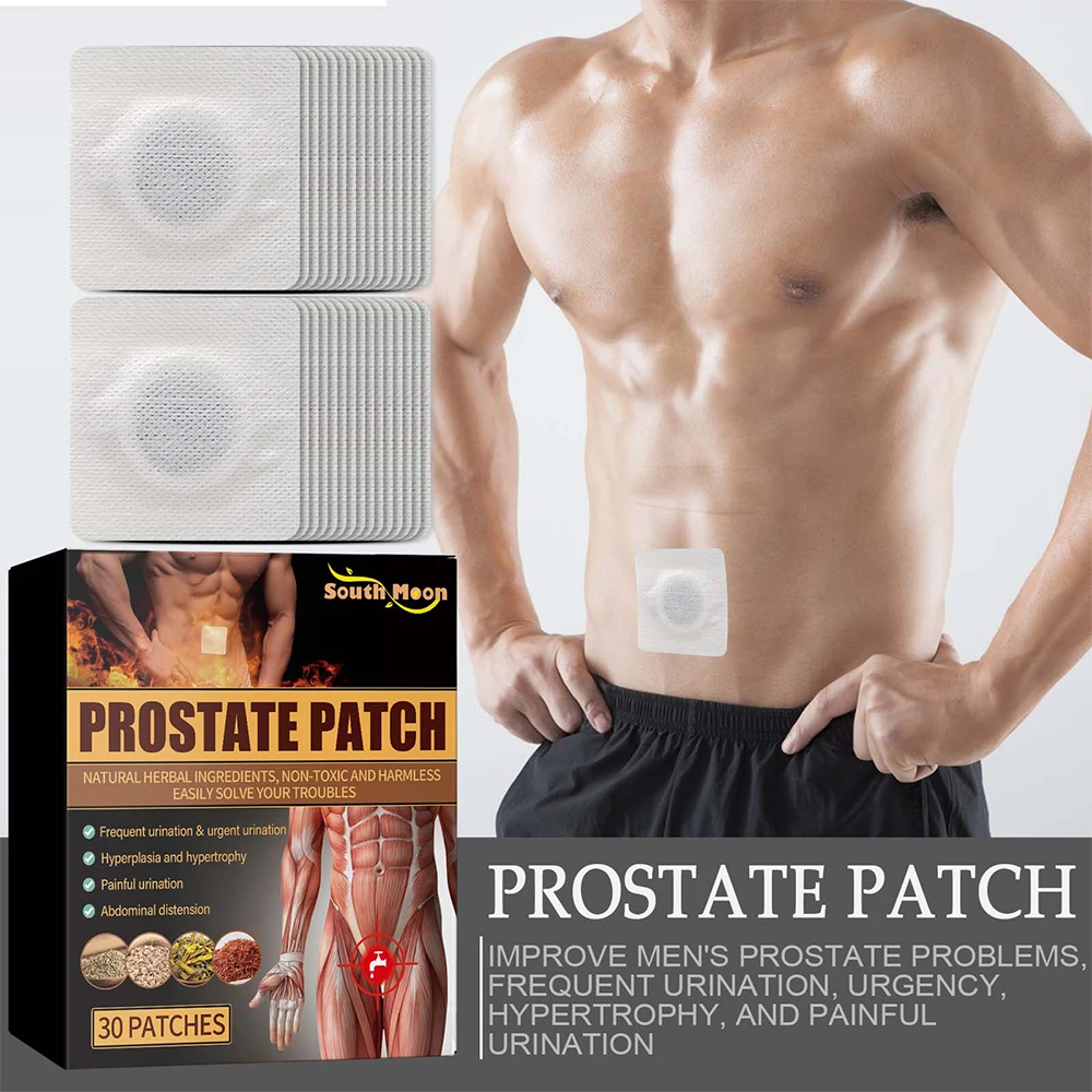 Prostate Patches Relieves Prostate Discomfort Prostatic Navel Plaster Male Kidney Private Hygiene Products 60pcs prostate patches