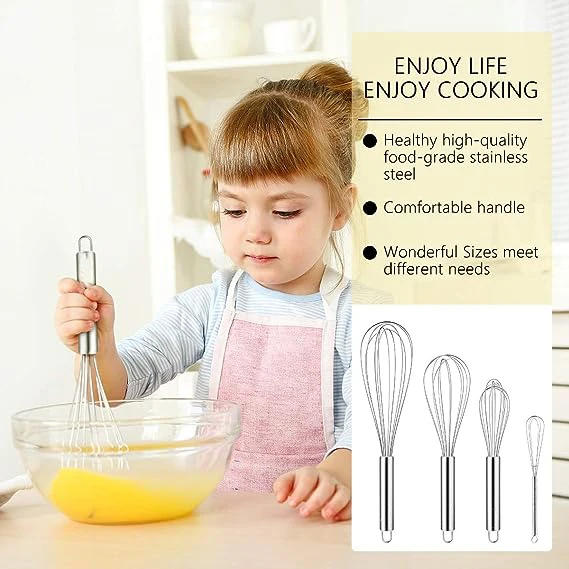 Dishwasher Safe Whisk Ergonomic Silicone Whisk with Stainless Steel Handle  for Cooking Beating Blending Dishwasher Safe for Easy - AliExpress