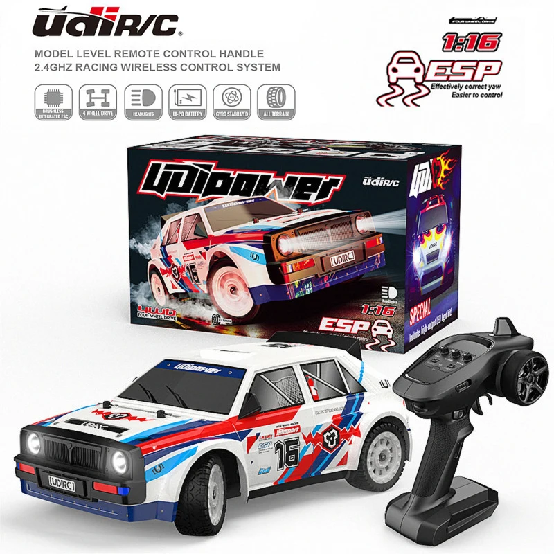 Udi/Rc Rc Auto Da Corsa 1/16 Ud1603 Pro 60 Km/H Rc Auto Ad Alta Velocità 2.4G Brushless 4Wd Drift Telecomando Drift Car Toys For Boys