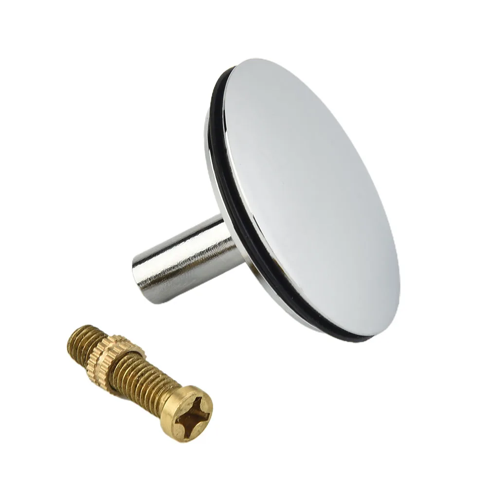 43mm Bathroom Sink Plug Stopper Bathtub Drain Stopper Bathroom Bath Tub Replacement Sink Waste Pop-Up Plug Accessories drain stopper basin drain stopper