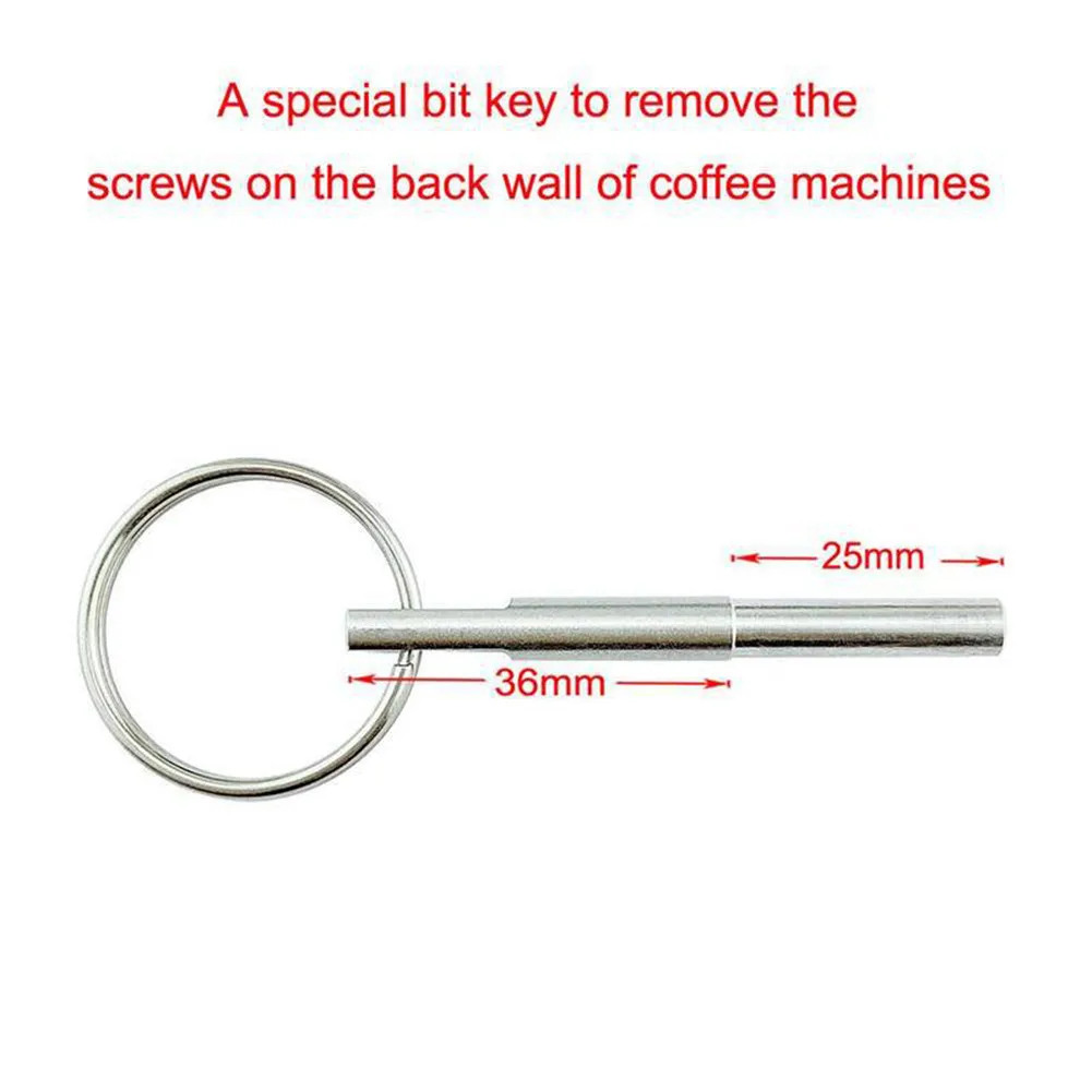 Machines Repair Tool Opening 61mm*5.5mm Coffee For Jura For Nespresso Key Oval Head Bit Service Stainless Steel coffee machine repair tool