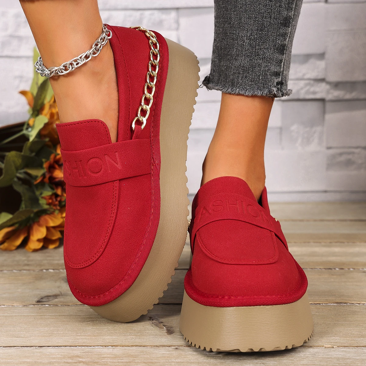 Thick Soles All Match Retro Leather Shoes 2025 New Single Shoes Small Increase British Loafers 3