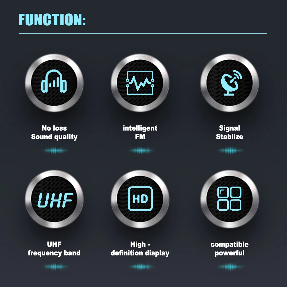 LEUS UEM100 UHF Mono Single Channel Wireless In-Ear Monitor System 100m Transmission Distance for DJ Stage Performance Studio