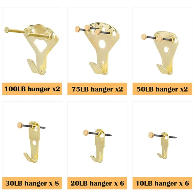 Picture Hangers 60pcs Heavy Duty Picture Hanging Kit Picture Hooks