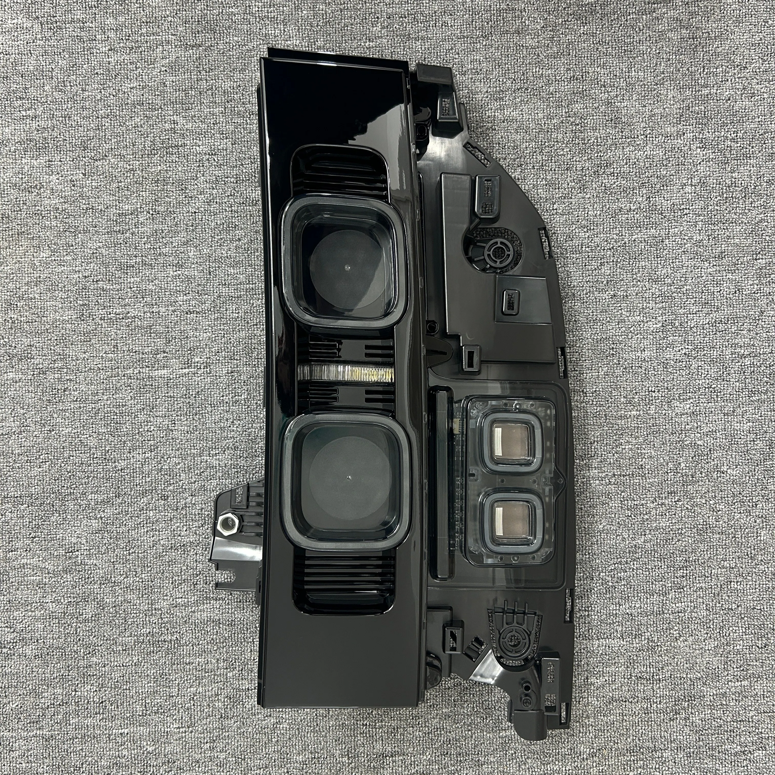 랜드로버 디펜더 L663 2020-2025용 스모크 블랙 LED 테일 라이트, 직접 교체형 리어 램프 어셈블리