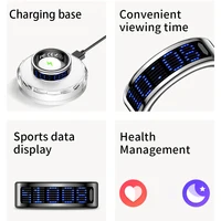 New Ultra-thin Lightweight Smart Ring Multi-functional Display Heartrate Health Caller ID Reminder Motion Detection Waterproof - Image 2