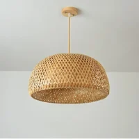Hot Sale Decor Wooden Lamp Bar Cafe Festival Hotel Lantern Decoration Rattan Bamboo Woven Camping Craft Table Decor Lamp 1