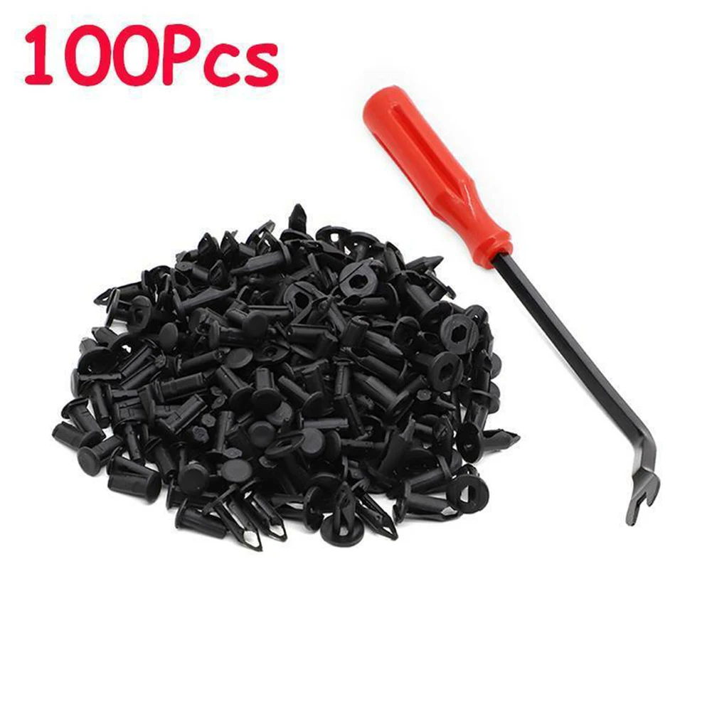 

100 Pcs Nylon Fastener Rivet Clips For Honda For For Polaris 7661855 For RZR "S" 800 EFI For Ford 11561878 For RZR XP