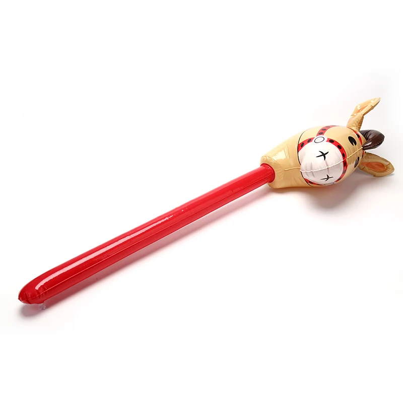 Inflatable Horse Heads Cowgirl Stick Outdoor Educational Children Kid Gifts Toys 5