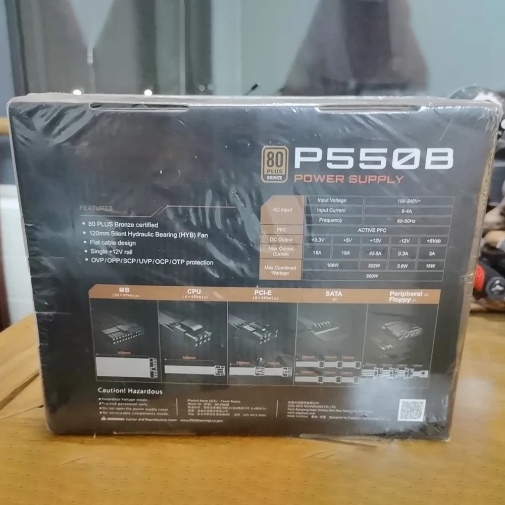 For Gigabyte P550B 550W ATX 12V Active PFC 60-50Hz Power Supply High Quality Fast Ship 8 For Gigabyte P550B 550W ATX 12V Active PFC 60-50Hz Power Supply High Quality Fast Ship - Image 6